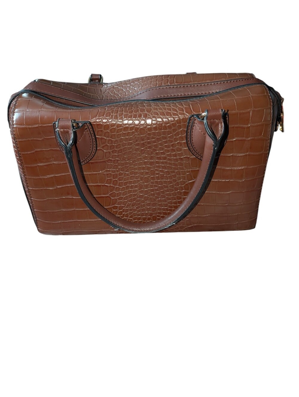La terre Croc-Embossed Tote Handbag